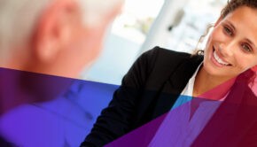 a woman interviewing for a job